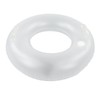LED Inflatable Swim Ring with 2 Handles Transparent Swimming Floating
