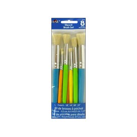 Plaid Stencil Brush Set, (8-Piece), 0289956