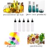 Uyuxxu 20 Pack 4oz Boston Squeeze Bottles, Clear Plastic Dispensing