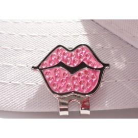 FunMarkers Pink Hot Lips W/Crystals and Magnetic Hat Clip