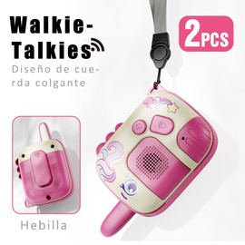 XGHEO Walkie Talkies para Niños, Juguetes de Unicornio, Incluye Dos Correas para la Muñeca, para niños y niñas de 4 5 6 7 8 años Regalo de cumpleaños de Navidad