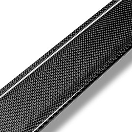 DNA MOTORING 2-RSP-6643-CF Carbon Fiber Rear Window Roof Visor Spoiler Compatible with 07-08 Infiniti G35 / 09-13 G37 / 11-12 G25 Sedan,Black