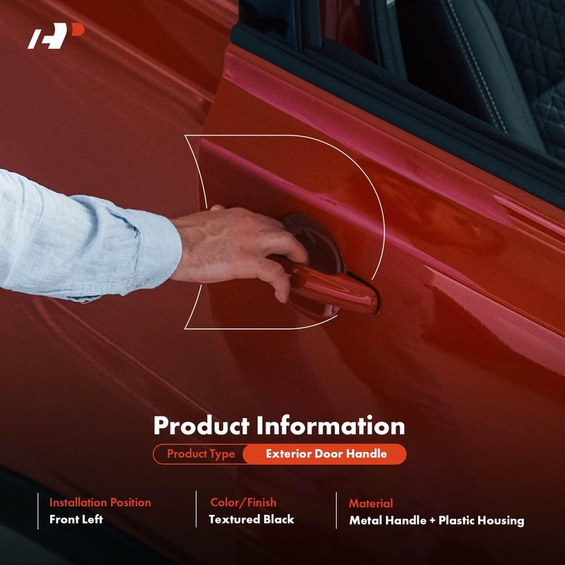 A-Premium Upgraded Metal Exterior Door Handle Compatible with Ford F-150