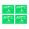 eSplanade Designated Smoking Area Sign Decal Sticker - Easy to