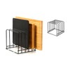 QSYZanZan Cutting Board Holder Stand(1-Pack),Cabinet cutting board organizer,Kitchen Cabinet Organizer