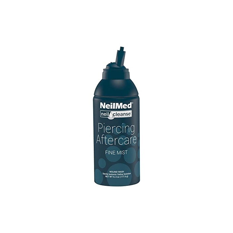 NeilMed NeilCleanse Piercing Aftercare, Fine Mist, 6 Fluid Ounce by