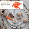 PRETYZOOM Home Decor 30Pcs Artificial Mini Carrots Easter Foam Carrots