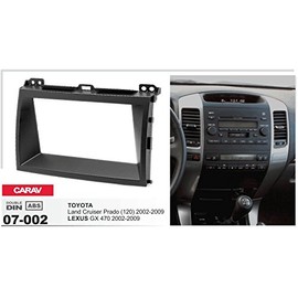 CARAV 07-002 Double DIN Radio Fascia for Land Cruiser Prado 120, GX 470 2002-2009