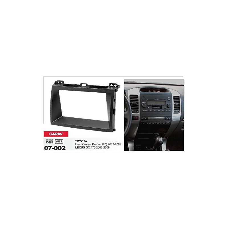 CARAV 07-002 Double DIN Radio Fascia for Land Cruiser Prado
