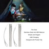 2Pcs Mini Flashlight Pocket Clip Stainless Steel ABS Rechargeable 600mAh