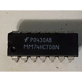 Fairchild 25 pcs MM74HCT08N Quad 2-Input AND Gate - DIP-14.NOS