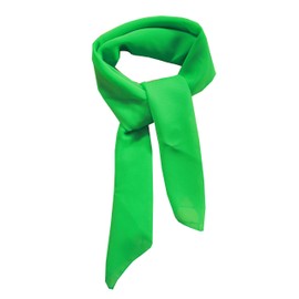 Solid Color Chiffon Square Head Scarf Blend Neckerchief (Green)
