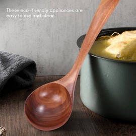 Kopinma Natural Nonstick Wood Spatula and Spoons, Healthy Wooden Cooking Utensils Set, Wood Spatula Paddle, Slotted Spatulas, Eco-Friendly and Safe Kitchen Cooking Spoon & Mixing Spoons