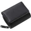 RRANCharltu Women's Small Leather Purse with Zip Coin Compartment Card