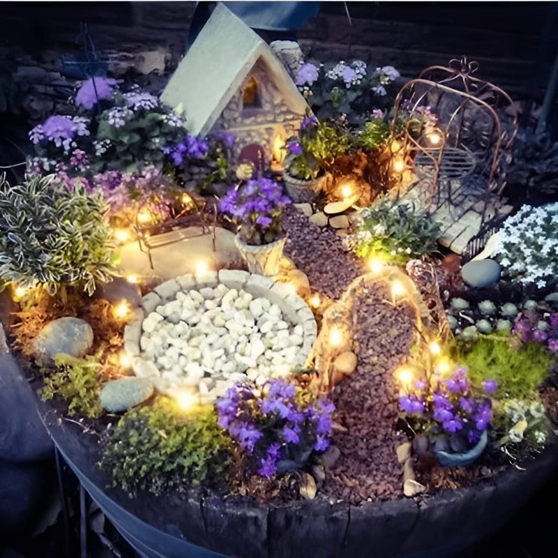 Magicnight Solar Mini Teeny Tiny Lights,Starry String Light for Garden