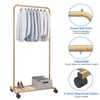 Simple Trending Standard Clothes Garment Rack, Clothing Rolling Rack with