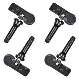 TPMS - Sensores de presión de neumáticos 433 MHz compatibles con Chrysler 300 Town & Country Challenger Ram1500 2500 Jeep Grand Cherokee Wrangler reemplaza # 56029398AB 56029398AA (4 piezas)
