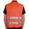 5 x Car Safety Vest Orange Adult One Size EN