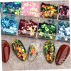 Vaguelly Iridescent Nail Art Glitter Powder Shimmering Sequin Pigment for