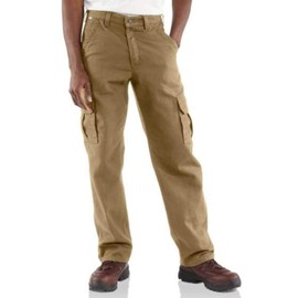 Carhartt Mens Flame Resistant Cargo Work Utility Pants, Golden Khaki, 34W x 36L US