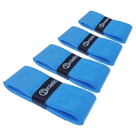 Tenletic Supreme Dry Racket Overgrip Tape – Blue – 4-Pack – 0.55 mm Thickness – for Tennis, Squash, Badminton, Padel and Other Racquet Sports