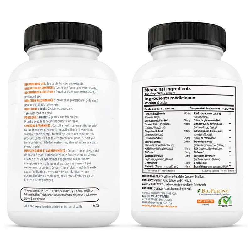 Renew Actives Turmeric Platinum - Antioxidant Source & Liver Protectant