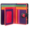 VISCONTI ® Leather Wallet Women's RFID Protection Purse Bifold Multicoloured