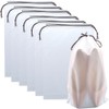 SOFPLATE 10Pcs 11.8 x 7.9 inch Clear Drawstring Bags Transparent