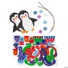 Fun Express Penguin Foam Christmas Ornaments Crafts for Kids -