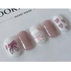 ⭐️ [Heart Bean Pink Magnet Ribbon Nail] ⭐️ - Middle