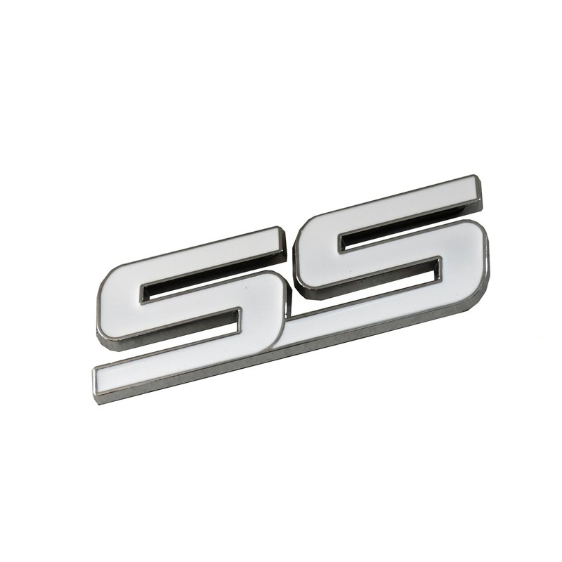 3pcs Metal SS Front Door SS Emblem Car Badge Sticker