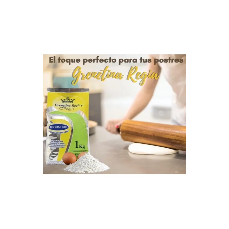 Grenetina Natural 280 Bloom 1 Kg Marca Regia