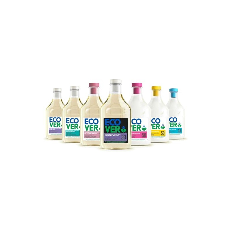 Ecover Bio Feinwaschmittel Schwarz & Dunkel, Lime & Lotos, Fl√ºssigwaschmittel,