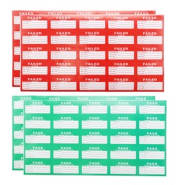 OTOTEC 550pcs PAT Test Stickers PAT Test Labels (500pcs Passed and 50pcs Failed) Device Test Stickers Device Test Labels 50x25mm