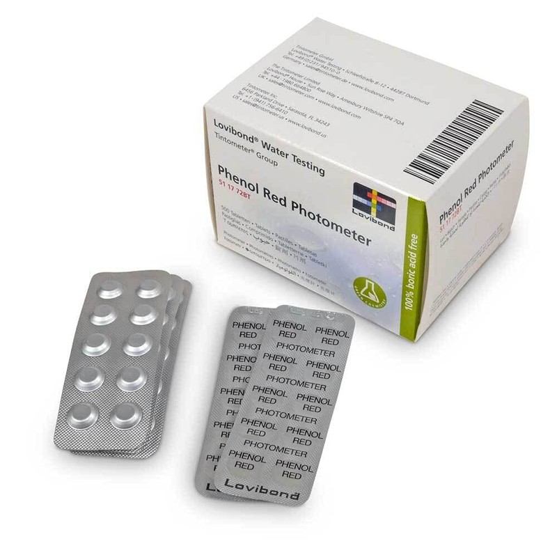Phenol Red Photometer 50 Tablets (5 Strips) for Electronic Pool