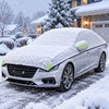 Quilted Car Snow Cover for Outdoor Parking – Silver Protective