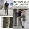 LAULY Pantalones Tácticos Militares Multibolsillo para Hombre,Pantalón Impermeable Y Cortavientos