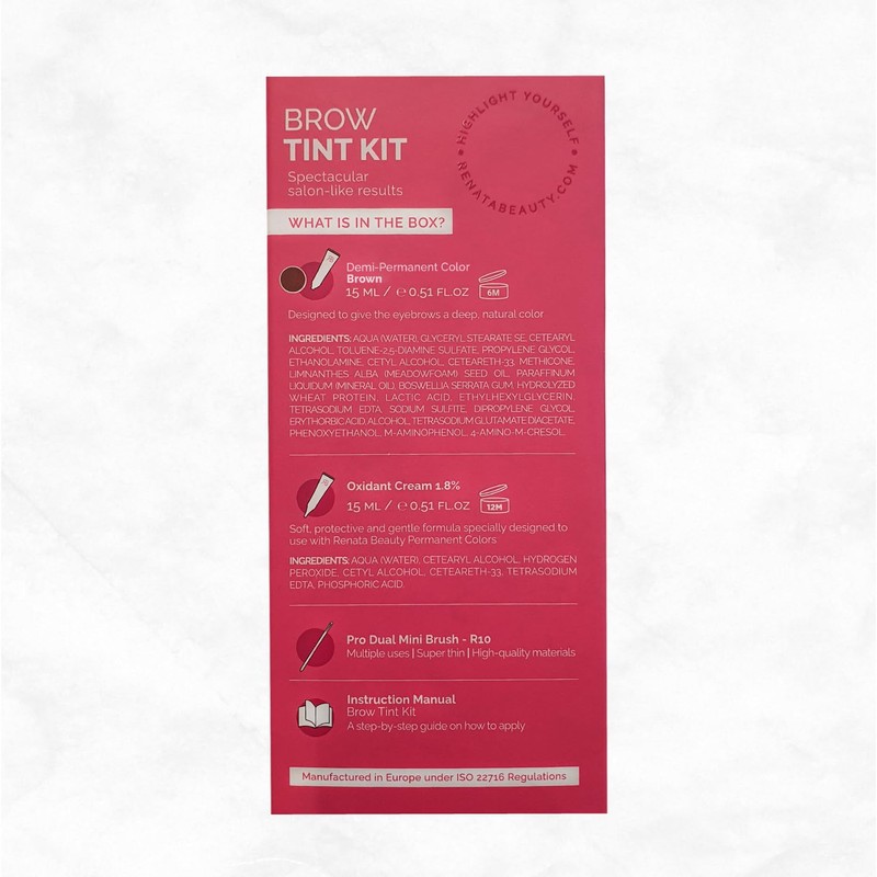 RB RENATA BEAUTY Brow Tint Kit – Eyebrow Tint Set