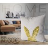 VOID Golden Rabbit Cushion Cover 40 x 40 cm Polyester