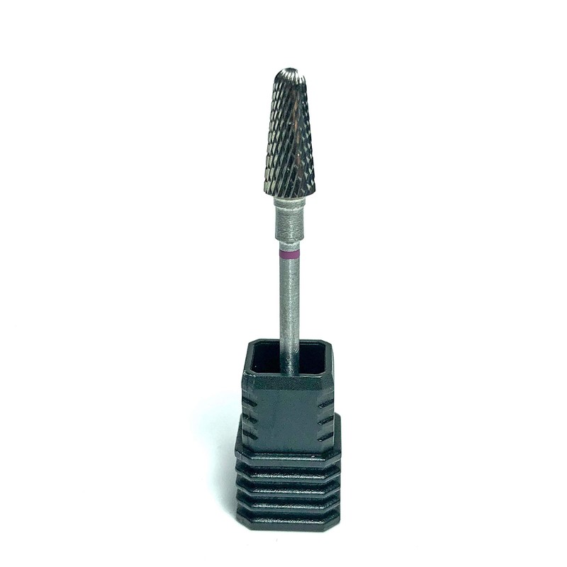 Staleks Frustum Carbide Drill Bit Fine / Red Acrylic Gel