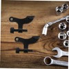 Hohopeti 4pcs Hinge Door Stopper Heavy Duty Door Mount Wall