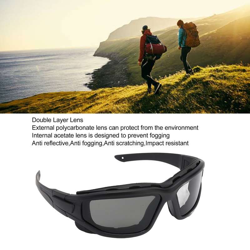 Anti Fog Goggles Dual Layer Lens Scratch Proof Impact Resistant