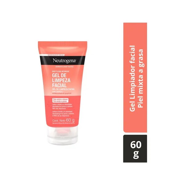 Gel Limpiador Facia Neutrogenal Deep Clean Intensive Toronja Ácido Salicílico