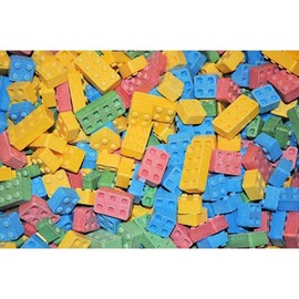 Candy Blox 1 LB BAG CANDY BLOCKS BULK 4 FLAVORS ONE POUND FUN BUILDING BLOX FRESH STOCK