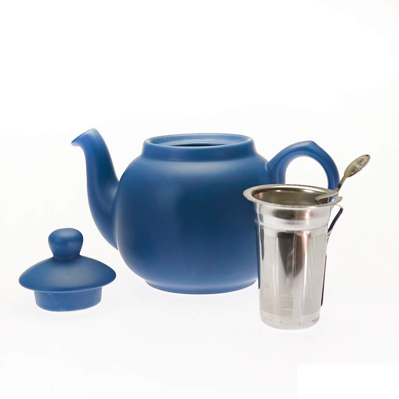 LONDON POTTERY Farmhouse Teapot for 2 Cup, Nordic Blue