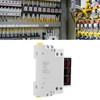 Digital Display Energy Meter Din Rail Mounted Volts Amps Hertz