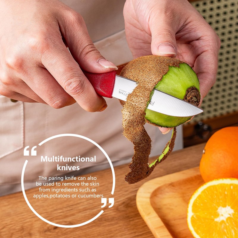 Ruffulon Vegetable and fruit knife set of six, high carbon