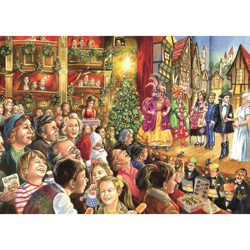Jumbo Games Falcon de Luxe Christmas Pantomime Jigsaw Puzzle (1000-Piece)