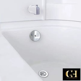 Gold-Hao-The-Bathroom Single Hole Bathtub Drain Overflow Plate/Tub Overflow Drain Ccover with Three