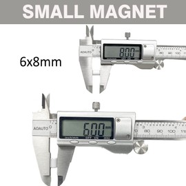 Small Cylinder Neodymium Magnets, 50Pcs Strong Refrigerator Magnets Tiny Rare Earth Magnets for Crafts, DIY, Science, Office,Mini White Epoxy Rod Magnet,6 x 8 mm